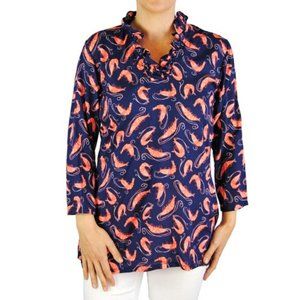 🔥 Haley and The Hound Navy Shrimp Parker Tunic Top